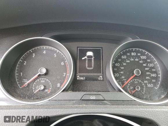 2019 Volkswagen Golf SportWagen S with VIN 3VW117AU6KM501399, listed as a Copart auction lot 40980504 with 65,967 mi miles. Bid and sale history available at carsss.com. Image 9.