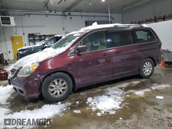 2009 Honda Odyssey EX-L with VIN 5FNRL38739B407617, listed as a Copart auction lot 43949295 with 248,461 mi miles and Salvage Title. Bid and sale history available at DreamBid. Image 1.