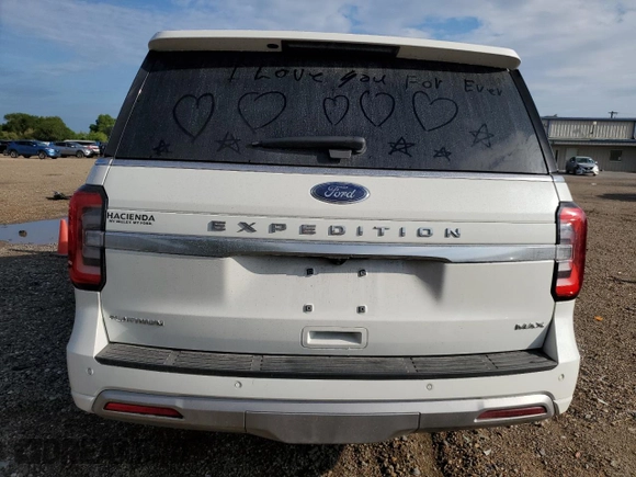 2023 Ford Expedition Max Platinum with VIN 1FMJK1L88PEA13822, listed as a Copart auction lot 71489314 with 10,114 mi miles and Salvage title. Bid and sale history available at DreamBid. Image 6.