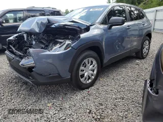 2025 Toyota Corolla Cross L with VIN 7MUAAAAG4SV134423, listed as a Copart auction lot 58827045 with 2,147 mi miles and Salvage title. Bid and sale history available at DreamBid. Image 1.