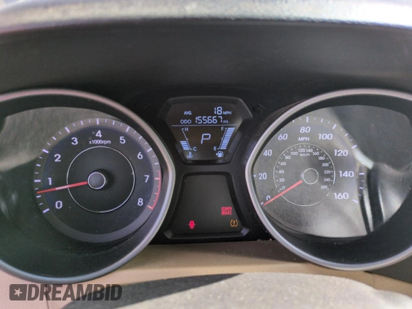 2013 Hyundai Elantra GLS with VIN 5NPDH4AE4DH454286, listed as a Copart auction lot 61671825 with 155,667 mi miles and Salvage title. Bid and sale history available at DreamBid. Image 9.