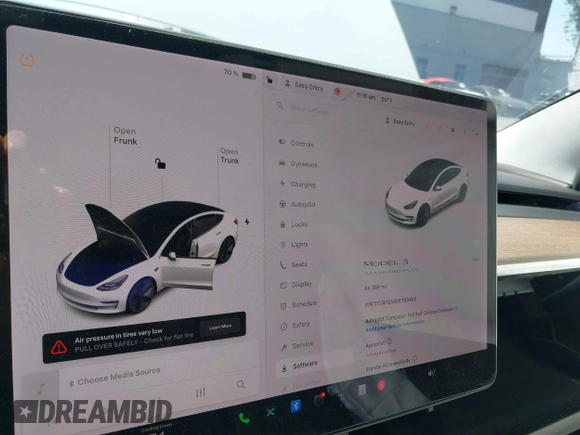 2021 Tesla Model 3 Standard Range Plus z VIN 5YJ3E1EA8MF100456, wystawiony jako IAAI lot #42100840 z przebiegiem 64 389 mil mil oraz . Historia ofert i sprzedaży dostępna na DreamBid. Obrazek 7.