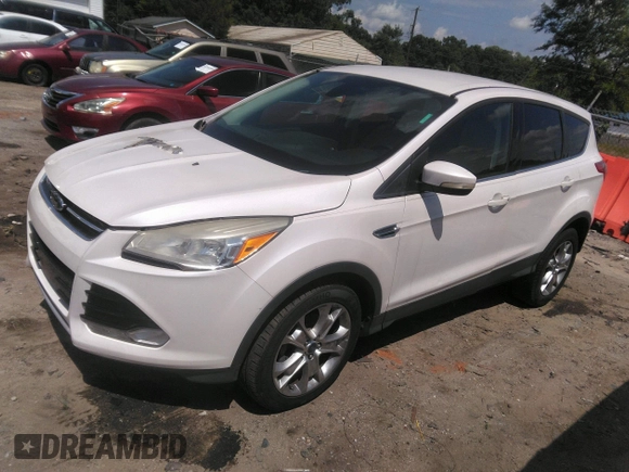 2013 Ford Escape SEL with VIN 1FMCU0HX1DUB63673, listed as a IAAI auction lot 42232003 with 116,230 mi miles and . Bid and sale history available at DreamBid. Image 2.