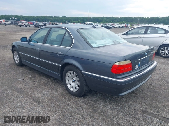 2001 BMW 7 Series 740i with VIN WBAGG834X1DN87354, listed as a IAAI auction lot 42749277 with Not provided miles and . Bid and sale history available at DreamBid. Image 3.