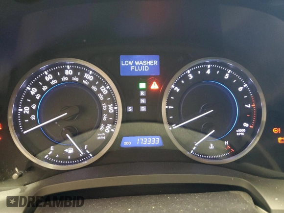 2012 Lexus IS 350 with VIN JTHCE5C2XC5002532, listed as a Copart auction lot 44149565 with 173,333 mi miles and Salvage title. Bid and sale history available at DreamBid. Image 9.