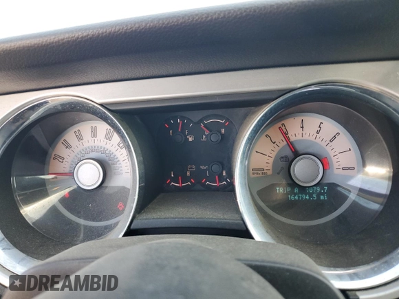2012 Ford Mustang V6 with VIN 1ZVBP8EM3C5276322, listed as a Copart auction lot 51582415 with 164,794 mi miles and Salvage Title. Bid and sale history available at carsss.com. Image 9.