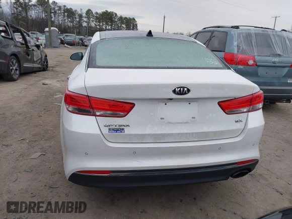 2016 Kia Optima EX with VIN 5XXGU4L30GG086743, listed as a IAAI auction lot 41275516 with 118,699 mi miles. Bid and sale history available at carsss.com. Image 16.