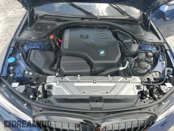 2022 BMW 3 Series 330i with VIN 3MW5R1J05N8C24178, listed as a Copart auction lot 51004985 with 26,665 mi miles and Salvage Title. Bid and sale history available at carsss.com. Image 11.