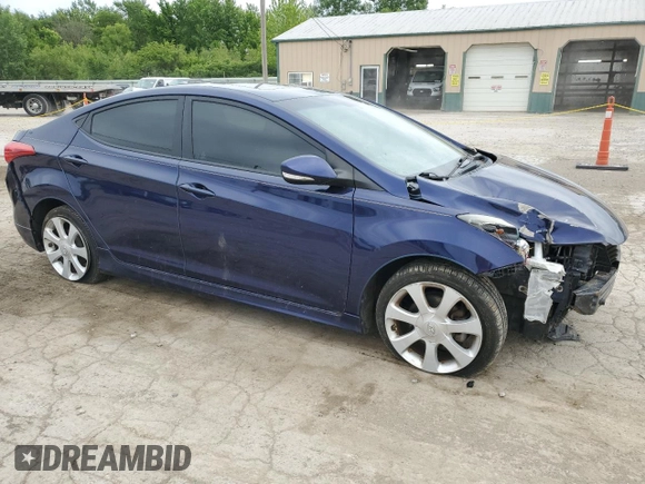2013 Hyundai Elantra GLS z VIN 5NPDH4AE8DH232317, wystawiony jako Copart lot #58435615 z przebiegiem 116 501 mil mil oraz Tytuł czysty. Historia ofert i sprzedaży dostępna na DreamBid. Obrazek 4.