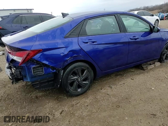 2022 Hyundai Elantra SEL with VIN KMHLM4AG4NU321006, listed as a Copart auction lot 50836235 with 45,307 mi miles and Salvage Title. Bid and sale history available at DreamBid. Image 14.
