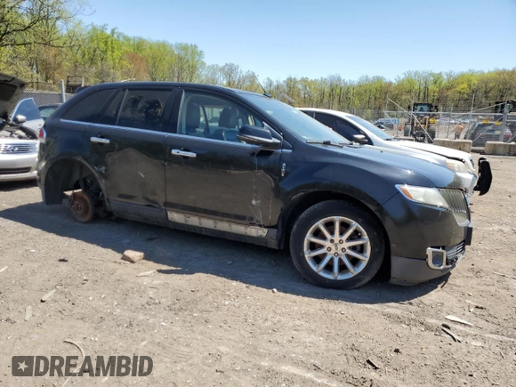 2012 Lincoln MKX with VIN 2LMDJ8JK6CBL02053, listed as a Copart auction lot 53625715 with Not Provided miles and Salvage Title. Bid and sale history available at DreamBid. Image 4.