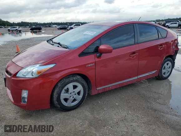 2011 Toyota Prius I with VIN JTDKN3DU8B5351267, listed as a Copart auction lot 54181185 with 126,289 mi miles and Salvage Title. Bid and sale history available at carsss.com. Image 1.