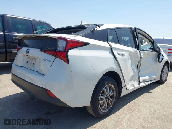 2020 Toyota Prius L Eco with VIN JTDKARFU3L3107048, listed as a IAAI auction lot 41973416 with 41,773 mi miles and . Bid and sale history available at DreamBid. Image 4.