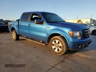 2010 Ford F-150 XL with VIN 1FTEW1C84AKE58965, listed as a Copart auction lot 43591995 with 155,740 mi miles and Salvage Title. Bid and sale history available at carsss.com. Image 4.