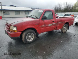 1999 Ford Ranger XL with VIN 1FTYR10C7XUB63384, listed as a Copart auction lot 51755495 with 45,420 mi miles and Clean Title. Bid and sale history available at carsss.com. Image 1.