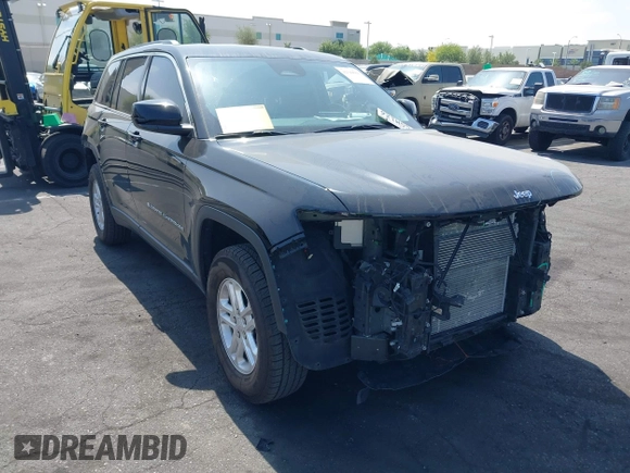 2022 Jeep Grand Cherokee Laredo with VIN 1C4RJHAG2N8595697, listed as a IAAI auction lot 42349561 with 39,073 mi miles and . Bid and sale history available at DreamBid. Image 1.