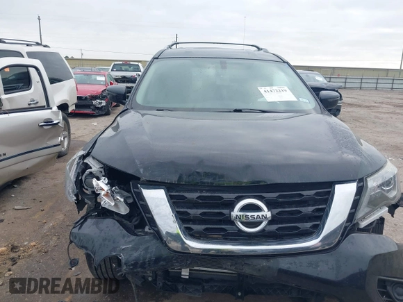 2020 Nissan Pathfinder S with VIN 5N1DR2AN5LC646694, listed as a IAAI auction lot 41472219 with 77,062 mi miles. Bid and sale history available at carsss.com. Image 13.