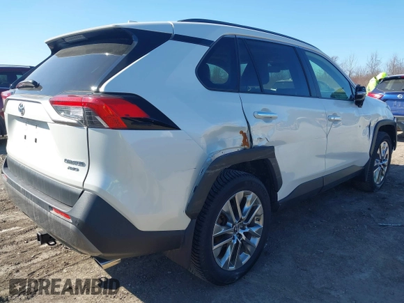 2019 Toyota RAV4 Limited with VIN JTMN1RFV1KD517037, listed as a IAAI auction lot 41844316 with 66,961 mi miles. Bid and sale history available at carsss.com. Image 4.
