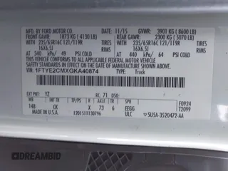 2016 Ford Transit с VIN 1FTYE2CMXGKA40874, выставлен на аукционе IAAI как лот 41391277 с пробегом 197 733 миль миль и . История ставок и продаж доступна на DreamBid. Изображение 9.