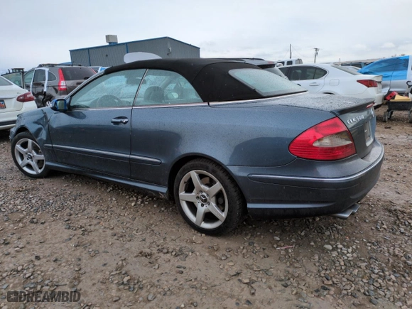 2006 Mercedes-Benz CLK-Class 5.0L with VIN WDBTK75J16F172401, listed as a Copart auction lot 43644735 with 84,032 mi miles and Salvage Title. Bid and sale history available at carsss.com. Image 2.