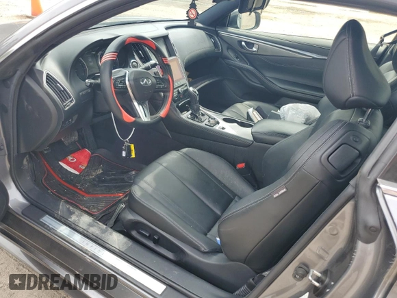 2017 Infiniti Q60 Premium with VIN JN1CV7EL7HM320126, listed as a Copart auction lot 58373345 with 97,122 mi miles and Salvage title. Bid and sale history available at DreamBid. Image 7.