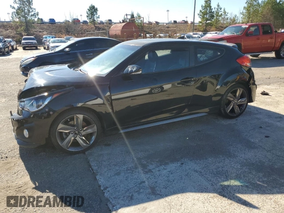 2015 Hyundai Veloster Turbo with VIN KMHTC6AE3FU241078, listed as a Copart auction lot 87422864 with Not provided miles and Salvage title. Bid and sale history available at DreamBid. Image 1.
