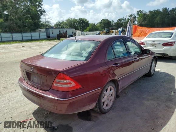 2002 Mercedes-Benz C 230/260/280/320 z VIN WDBRF61J12F264973, wystawiony jako Copart lot #60962635 z przebiegiem 115 079 mil mil oraz Szkoda całkowita • Salvage title. Historia ofert i sprzedaży dostępna na DreamBid. Obrazek 3.