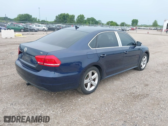 2014 Volkswagen Passat Wolfsburg Edition with VIN 1VWAT7A35EC044446, listed as a IAAI auction lot 42558007 with 165,285 mi miles and . Bid and sale history available at DreamBid. Image 4.