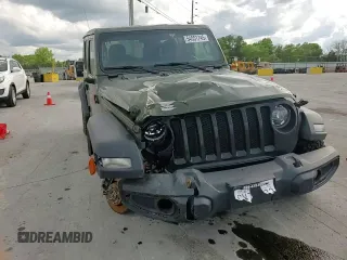 2021 Jeep Wrangler Unlimited Willys с VIN 1C4HJXDG9MW740262, выставлен на аукционе Copart как лот 54051745 с пробегом Не указан миль и Списание • Salvage title. История ставок и продаж доступна на DreamBid. Изображение 13.