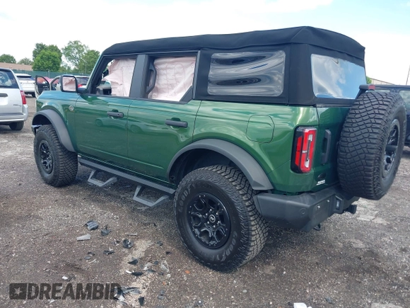 2023 Ford Bronco with VIN 1FMEE5DP0PLB80676, listed as a IAAI auction lot 42210054 with 6,796 mi miles and . Bid and sale history available at DreamBid. Image 3.