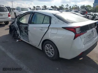 2021 Toyota Prius L Eco with VIN JTDKAMFUXM3144845, listed as a IAAI auction lot 41358306 with 1 mi miles. Bid and sale history available at carsss.com. Image 3.