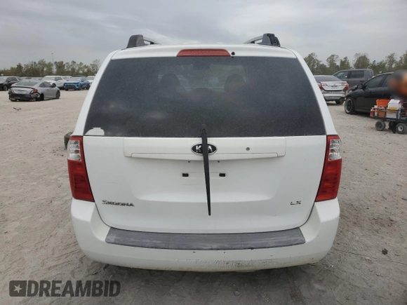 2007 Kia Sedona LX with VIN KNDMB233776147825, listed as a Copart auction lot 83355334 with 243,541 mi miles and Clean Title. Bid and sale history available at carsss.com. Image 6.