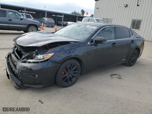2016 Lexus ES 300h Hybrid with VIN JTHBW1GG7G2103090, listed as a Copart auction lot 46595675 with 182,684 mi miles and Salvage Title. Bid and sale history available at carsss.com. Image 1.