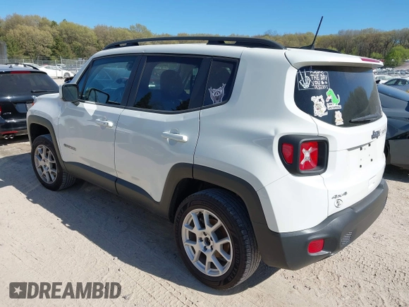 2020 Jeep Renegade Latitude with VIN ZACNJBBB1LPL21425, listed as a IAAI auction lot 42228722 with 78,334 mi miles and . Bid and sale history available at DreamBid. Image 3.