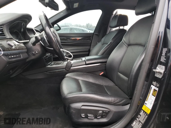 2014 BMW 7 Series 750i xDrive with VIN WBAYB6C57ED224998, listed as a Copart auction lot 81931474 with 0 mi miles and Salvage Title. Bid and sale history available at carsss.com. Image 7.