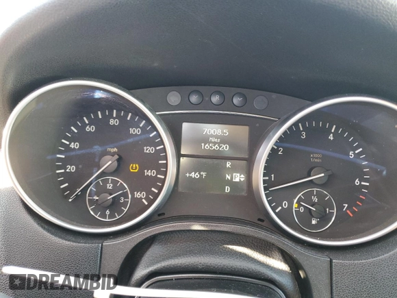 2010 Mercedes-Benz M 550 with VIN 4JGBB7CB4AA533176, listed as a Copart auction lot 49954325 with 165,620 mi miles and Salvage Title. Bid and sale history available at DreamBid. Image 9.