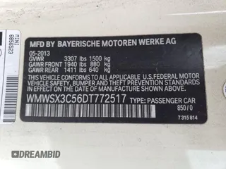 2013 MINI Coupe S z VIN WMWSX3C56DT772517, wystawiony jako Copart lot #83702084 z przebiegiem 106 910 mil mil oraz Tytuł czysty. Historia ofert i sprzedaży dostępna na DreamBid. Obrazek 12.