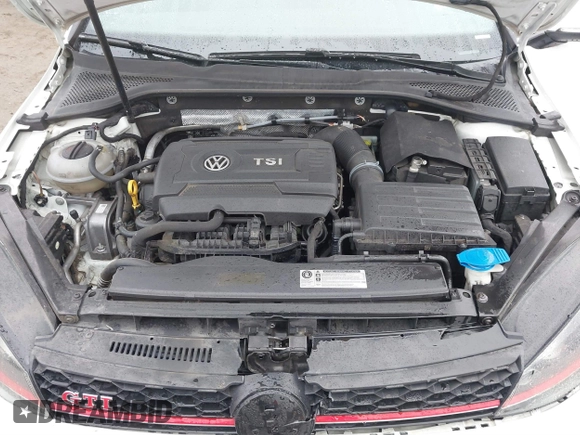 2017 Volkswagen Golf GTI S with VIN 3VW547AU6HM016813, listed as a IAAI auction lot 41783957 with 125,052 mi miles. Bid and sale history available at carsss.com. Image 10.