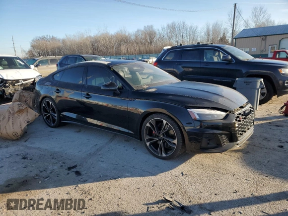 2023 Audi S5 Sportback Premium Plus z VIN WAUC4CF52PA002579, wystawiony jako Copart lot #42303905 z przebiegiem 24 020 mil mil oraz Szkoda całkowita • Salvage title. Historia ofert i sprzedaży dostępna na DreamBid. Obrazek 4.