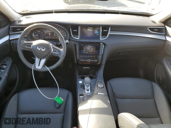 2021 Infiniti QX50 LUXE with VIN 3PCAJ5BB9MF126880, listed as a Copart auction lot 43617113 with 15,503 mi miles. Bid and sale history available at carsss.com. Image 8.