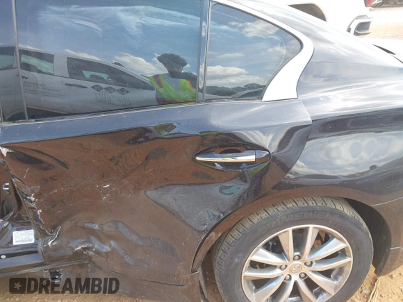 2015 Infiniti Q50 with VIN JN1BV7AR1FM407913, listed as a IAAI auction lot 42176827 with 110,969 mi miles and . Bid and sale history available at DreamBid. Image 6.
