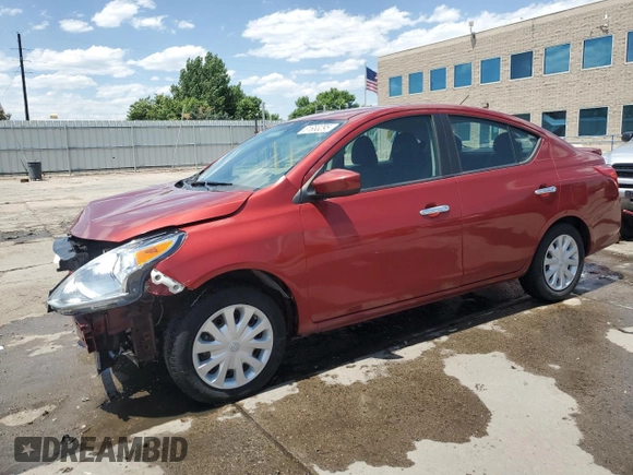 2016 Nissan Versa S with VIN 3N1CN7AP7GL842160, listed as a Copart auction lot 61683295 with 60,600 mi miles and Salvage title. Bid and sale history available at DreamBid. Image 1.