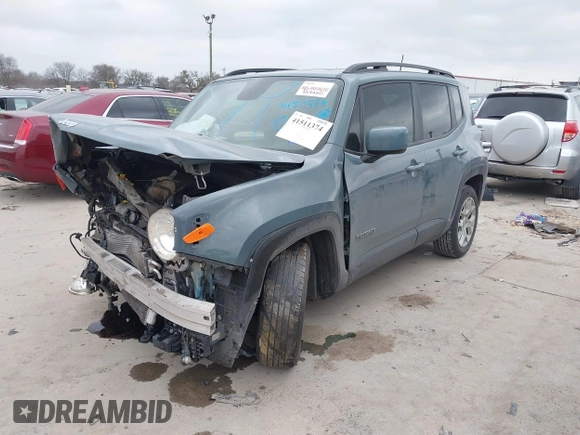 2018 Jeep Renegade Latitude with VIN ZACCJABB9JPH85547, listed as a IAAI auction lot 41511374 with 79,837 mi miles. Bid and sale history available at carsss.com. Image 18.