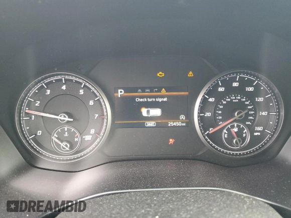 2023 Hyundai Santa Fe SEL with VIN 5NMS24AJ3PH610888, listed as a Copart auction lot 47341125 with 25,450 mi miles and Salvage Title. Bid and sale history available at DreamBid. Image 9.