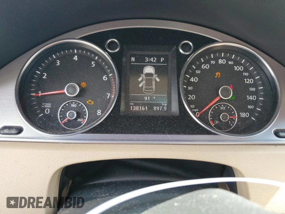 2013 Volkswagen CC Lux with VIN WVWRP7AN8DE557432, listed as a Copart auction lot 72277624 with 138,161 mi miles and Salvage Title. Bid and sale history available at DreamBid. Image 9.