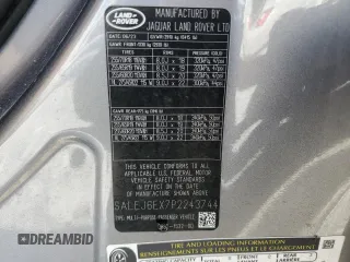 2023 Land Rover Defender S with VIN SALEJ6EX7P2243744, listed as a Copart auction lot 88471945 with 18,822 mi miles and Salvage title. Bid and sale history available at DreamBid. Image 13.