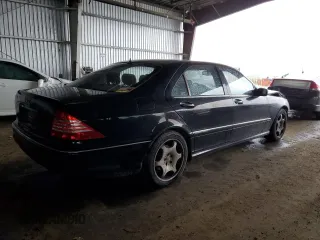 2001 Mercedes-Benz S-Class with VIN WDBNG75J31A174313, listed as a Copart auction lot 44076915 with 193,049 mi miles and Salvage Title. Bid and sale history available at carsss.com. Image 3.