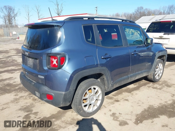 2020 Jeep Renegade Latitude with VIN ZACNJBBB9LPL85731, listed as a IAAI auction lot 41589574 with 73,613 mi miles. Bid and sale history available at carsss.com. Image 4.