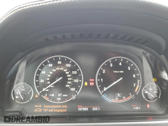 2013 BMW 6 Series 650i with VIN WBA6B2C50DD128242, listed as a Copart auction lot 44441885 with 107,960 mi miles and Salvage Title. Bid and sale history available at DreamBid. Image 9.