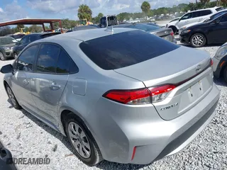 2022 Toyota Corolla LE with VIN JTDEPMAE0NJ195988, listed as a IAAI auction lot 41485618 with 238,890 mi miles. Bid and sale history available at carsss.com. Image 3.